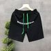 Hot-selling Casual Loose Capri Pants For Men, Summer White Shorts, Trendy Sporty Pants, Thin Men's Pants, Sand_viptrois.com