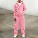 New American Retro Washed Long Sleeved Hooded Shirt Loose Casual Trousers Fashionable Japanese Sweater Suit_viptrois.com