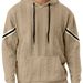 Premium Men's Jacquard Hooded Sweatshirt - Lightweight, Comfortable & Stylish Pullover For Autumn (White, Navy, Black, Gray, Khaki)_viptrois.com