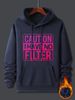 Men's Autumn And Winter Casual And Fashionable Loose Hooded Sweatshirt, Cause Print Warm Long Sleeved Pullover Sweater_viptrois.com