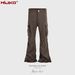 Man's clothing Pleated crease pants Men's and women's high street style micro-rado pocket casual cargo pants_viptrois.com