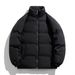 Men's Winter Casual Jacket - Lightweight Warm Padded Coat With Stand Collar, Relaxed Fit, Polyester Fill, Multiple Colors & Sizes_viptrois.com