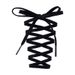 Shoe Accessories original single layer shoelaces black and white orange running shoes flat sports basketball shoes ultra light 19 shoelace_viptrois.com