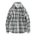 Xiaoxiangfeng Jacket Men's Spring And Autumn High-end Sense American Trend High Street Men's Black And White Plaid Shirt Jacket Clothes_viptrois.com