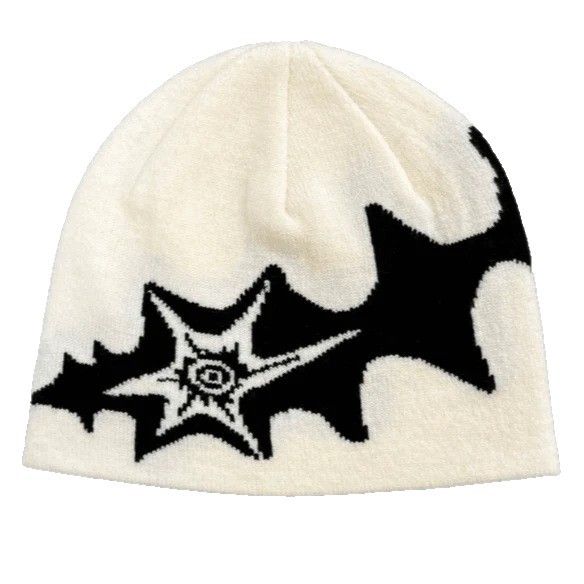 Women's Hats Personality Warm Knitted Hat Autumn And Winter Jacquard Men And Women Retro Street Casual Face Small Pullover Cold Hat_viptrois.com