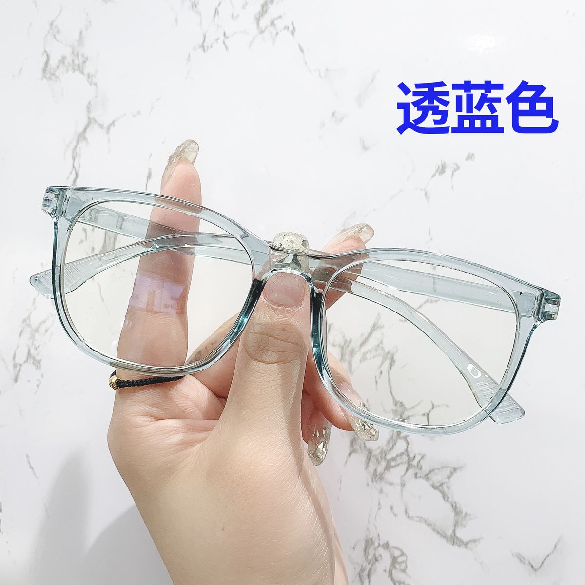 2025 Transparent Computer Glasses Frame Women Men Anti Blue Light Square Glasses Block Glasses Optical Spectacle Glasses Round_viptrois.com