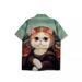 Men's Clothing Heavyweight Hawaiian Fashion Brand Creative Fun Leisure Student Loose Short Sleeved Shirt Men's Seaside Flower Shirt Women_viptrois.com