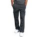 Men's Clothing Sports Casual Fleece Lined Long Pants Tapered Multi Pocket Drawstring Cargo Pants_viptrois.com