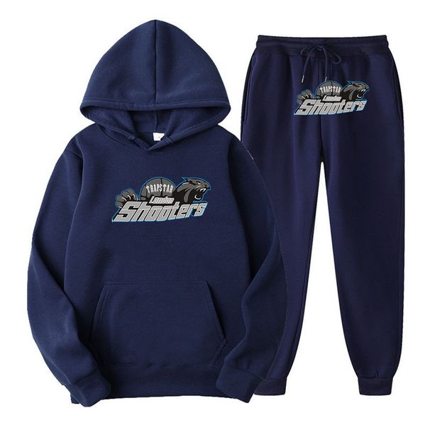 Men's Fashion Sportswear Two-piece Set Loose And Comfortable Hooded Sweater+pants Set Hooded Sports Two-piece Set_viptrois.com