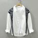 1325 Long Sleeved Shirt For Men's Fashionable Retro Stitching Printed Loose Shirt Top Single Piece Straight_viptrois.com