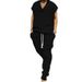 Men's Clothing Summer New Casual Jacquard Sports Suit Loose Fit Sleeveless Vest And Trousers_viptrois.com