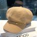 Women's Hats Waffle Belt Buckle Rivet Octagonal Hat Spring And Autumn Of The Internet Celebrity New British Duckbill Painter Hat_viptrois.com