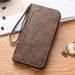 Men's Bags New Men's Long Zipper Wallet With Multiple Card Slots, Simple Leather Clutch, Large Capacity Men's Wallet_viptrois.com