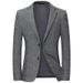 Men's Clothing Lacebert Autumn And Winter Plaid Wool Suit For Middle Aged And Young Men's Suits, Slim Fit Wool Casual Single Breasted Jacket_viptrois.com