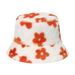 Autumn and winter new flowers Internet celebrity plush flower bucket hat women trend versatile warm_viptrois.com