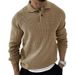 Men's Clothing Lapel Sweater Fashion Urban Slim Long Sleeved Knitted Sweater_viptrois.com
