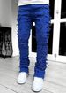 Trendy Street Men's Straight Fringe Micro Flared Jeans_viptrois.com