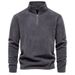 Men's Clothing Men's Fleece Half-Zip Pullover Sweatshirt - Stand Collar, Long Sleeve, Casual & Stylish (HD08/HD09, Multiple Colors & Sizes)_viptrois.com