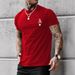 Men's Casual Short Sleeve Cotton T-Shirt Soft Breathable Tee With Letter Print Loose Fit For Streetwear Everyday Comfort (S-XXXL, Multiple )"_viptrois.com