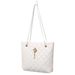 Crown Embroidered Tote Bag - Stylish Casual Shoulder Bag For Women (Fashion, Large Capacity, Floral Design, Versatile Daily Use)_viptrois.com