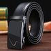 Men's Acrylic Automatic Buckle Belt Business Automatic Hemming Men's Belt Men's Belt_viptrois.com