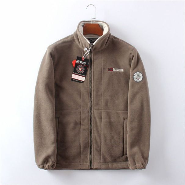Autumn And Winter Warm Casual Loose Large Size Jacket Fleece Thickened Double-sided Fleece Jacket Men_viptrois.com
