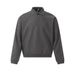 Solid Color Polo Collar Short Long Sleeve Sweatshirt Men's Spring Autumn High Street American Style Loose Casual_viptrois.com