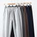 Men's Clothing Fleece-Lined Ceramic Brushed Straight-Leg Sweatpants - Soft, Warm & Stylish Casual Joggers With Drawstring (Black, Navy, Grey, Caramel)_viptrois.com