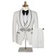 Men's Clothing New Style Supporter Suit Wedding Dress Groomsmen Three Piece Suit_viptrois.com