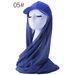 New Style Solid Color Chiffon Scarf Women's Baseball Cap Brim Style Middle Eastern All Match Pullover Headscarf Hat_viptrois.com