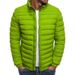 Men's Solid Color Cotton Jacket With Stand Collar, Slim Fit Winter Coat For Casual Outdoor Wear_viptrois.com