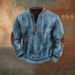 Cross-Border 3D Men's Half Zipper European American Autumn And Winter Printed Sweatshirt_viptrois.com