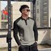 Men's Color Block Pullover Sweatshirt - Lightweight Fall Knit Hoodie For Casual & Sporty Look | Comfortable Polyester Blend | S-XXXL_viptrois.com