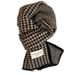 Korean Version Classic Houndstooth New Double-Sided Scarf For Women, Autumn And Winter Warm Fashion Knitted Neck Warmer,_viptrois.com