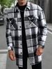 New Men's Jacket Shirt Casual Sports Long Button Double Pocket Windbreaker_viptrois.com