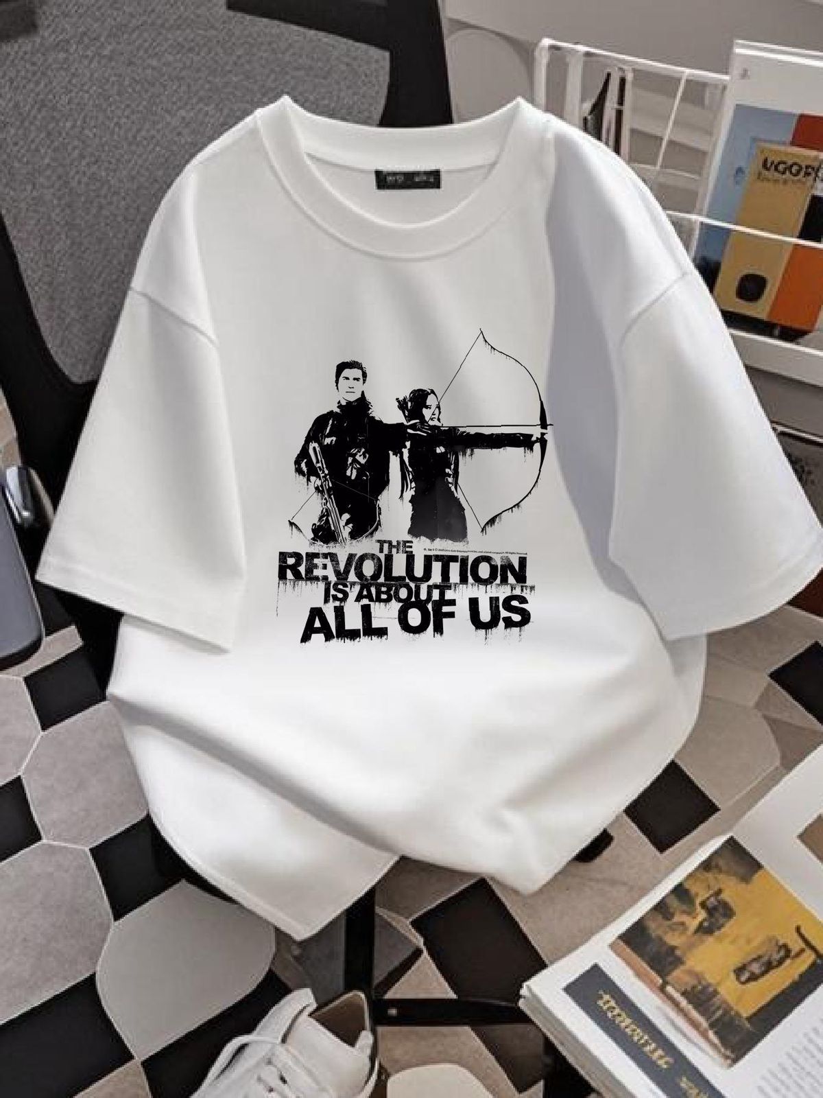 hunger Games Hunger Games About All Of Us T Shirt Streetwear Unisex Breathable Slightly Fashion Stretched Comfortable Summer Designer Clothes_viptrois.com