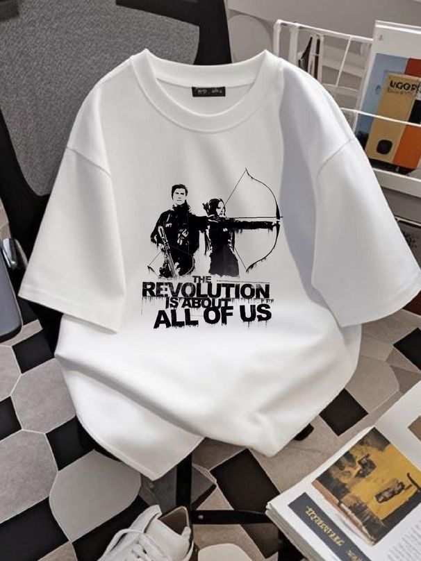 hunger Games Hunger Games About All Of Us T Shirt Streetwear Unisex Breathable Slightly Fashion Stretched Comfortable Summer Designer Clothes_viptrois.com