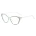 Ultra Light Diamond Studded Sexy Cat Eye Plain Glasses Style Makeup Free Artifact Anti Blue Light Glasses Slimming Eye Protection_viptrois.com