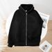 Men's Clothing Cardigan Hoodies Full Face Zipper Sweatshirt Plain Hoodies_viptrois.com