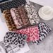 Coin & Key Purses Leopard Print Plush Wallet Personality Simple Furry Bag Portable Storage Clutch Card Holder_viptrois.com