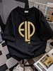 EMERSON LAKE & PALMER ELP High Voltage Logo Black T-Shirt NEW Small S Unisex Summer Fashion Soft Comfortable Stretched Casual Graphic_viptrois.com