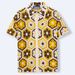 Men's Clothing National Style Heavy Crochet Sweater Summer Short Sleeve Polo Shirt_viptrois.com