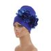 special supply of space layer side satin two sequins large flowers African hat Muslim hat Baotou hat_viptrois.com