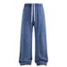 Unisex Heavyweight 430g Cotton Batik Sweatpants – Vintage Washed Terry, Distressed Wide-Leg Joggers_viptrois.com