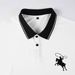 Men's Printed Polo Shirt - Short Sleeve Casual Tight Lapel Shirt, Breathable Polyester Fashion Top For Summer, Slim Fit (White) Sizes S-XXL_viptrois.com