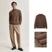 Men's Semi-Turtle Neck Sweater – Winter Thermal Knit Pullover, Soft Touch Slim Fit Base Layer, Solid Color Casual Crewneck_viptrois.com