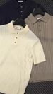 New Men's Vintage Style Polo Shirt Lapel Collar Lightweight Luxury Short Sleeve Fashionable And Simple Knitwear Top_viptrois.com