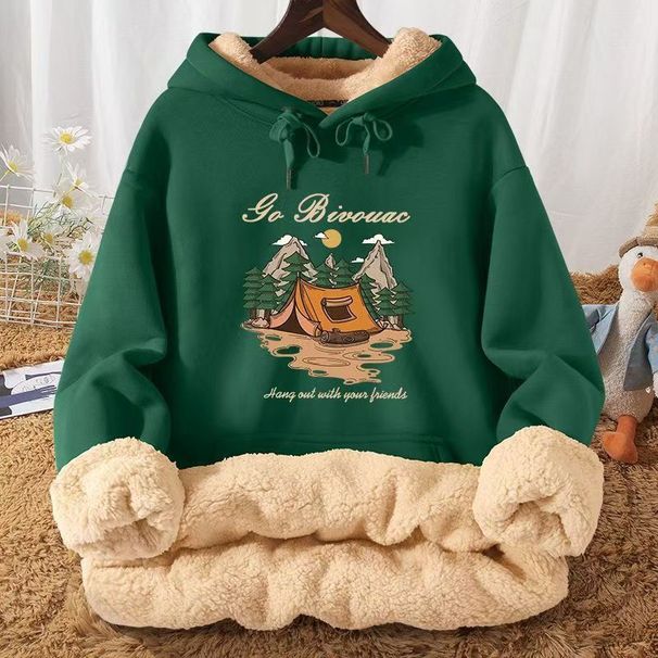 Autumn And Winter Fleece Thickened Sweater Men's Autumn And Winter New Hooded Winter Top Trendy Coat_viptrois.com
