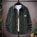 Men's Clothing Autumn And Winter New Shirt Retro Washed Long Sleeve Casual Jacket Coat Trend_viptrois.com