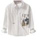 Spring And Autumn Men's Splicing Long Sleeve Shirt Trendy Casual Loose Comfortable Color Blocked Fashion Shirt_viptrois.com